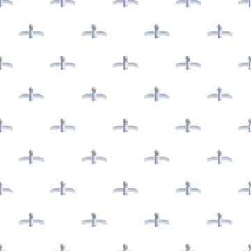 Communication satellite technology seamless repeating pattern background Illustrazione stock