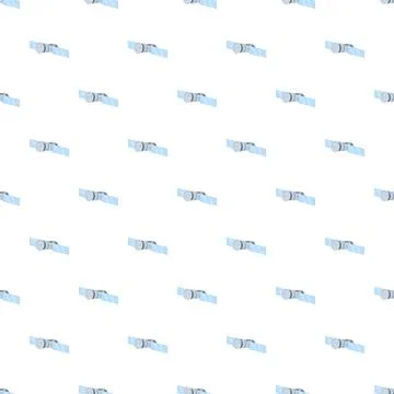 Communication satellite technology seamless repeating pattern background Illustrazione stock