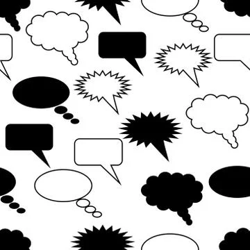 Communication seamless pattern Stock Illustration