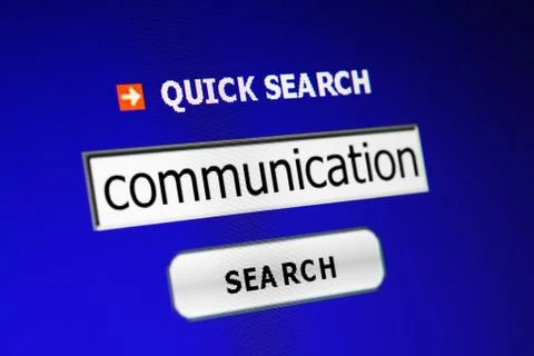 Communication search 库存照片
