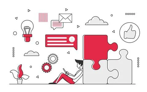 Communication sharing ideas イラスト素材