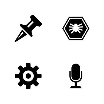 Communication. Simple Related Vector Icons Stock Illustration