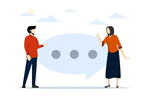 Communication skills concept Explain your thinking Stock Illustration