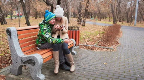 Communication via smartphone Stock Footage 37355836