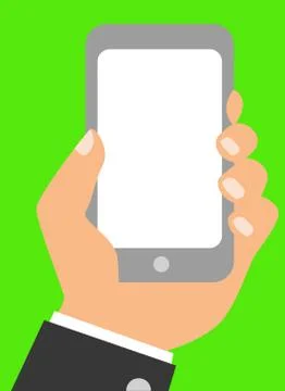 Communication smartphone hand hold screen technology illustration Stockillustratie
