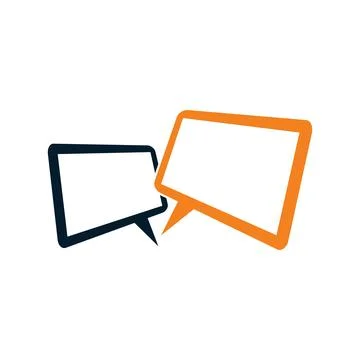 Communication Speech Bubble Icon Vector Logo Template Illustration Design. .. Stock Illustration