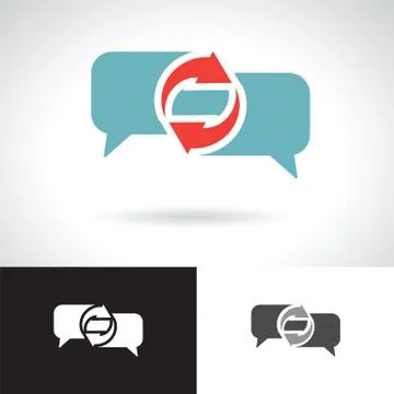 Communication speech bubble Stock Illustration