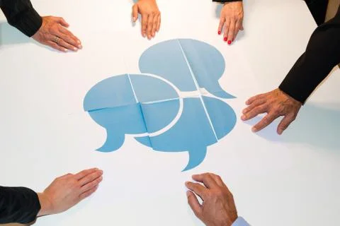 Communication - speech bubbles Stock Photos