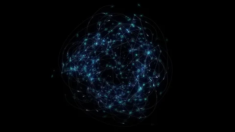 Communication Strings HUD Stock Footage 98595797