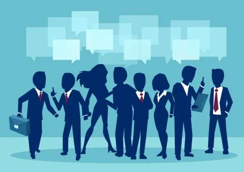 Communication, teamwork and connection vector concept Stock Illustration