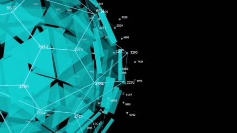 Communication technology background. Network connections. Seamless loop Stock Footage 166218969