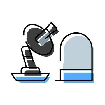 Communication technology transmitting data with satellite dish antenna イラスト素材