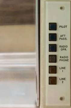 Communication tool in the plane Stock Photos