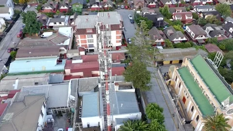 Communication Tower antenna Under Construction Video stock 326589245