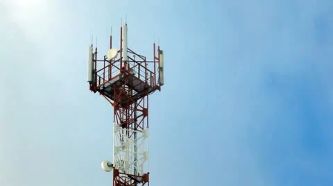 Communication tower Stock Footage 10304221