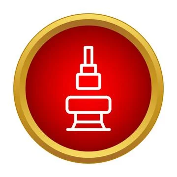 Communication tower icon symbolizing global connection and technology Stock Illustration