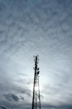 Communication tower Stock Photos