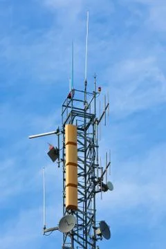 Communication tower Stock Photos