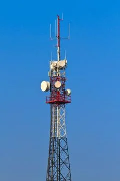 Communication tower Stock Photos