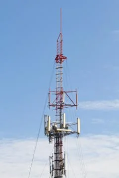 Communication tower Stock Photos