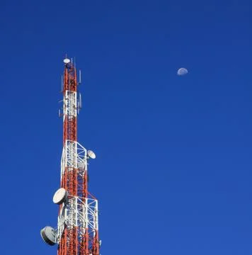 Communication tower Stock Photos