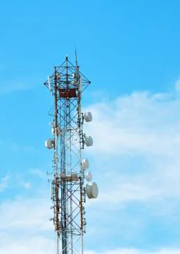 Communication tower Stock Photos