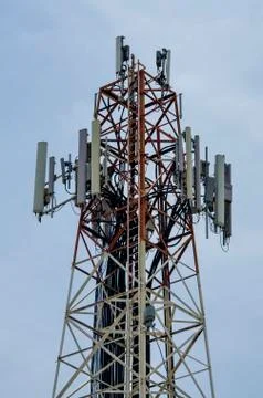Communication tower Stock Photos