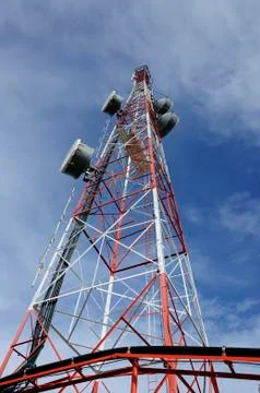 Communication tower Stock Photos