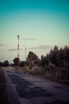 Communication tower Stock Photos