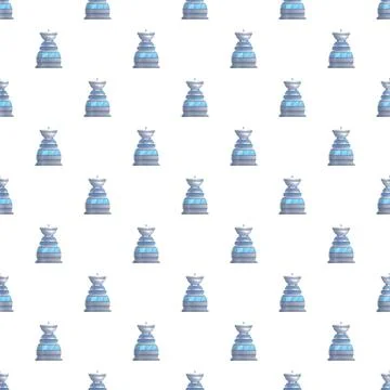 Communication tower seamless pattern transmitting signals Stock Illustration