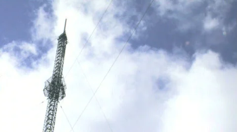 Communication Tower Time Lapse Stock Footage 698948