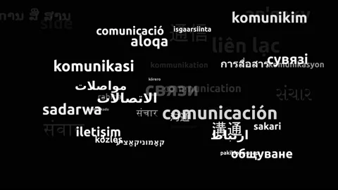 Communication Translated in 47 Worldwide Languages Endless Looping 3d Zooming Video stock 145216804