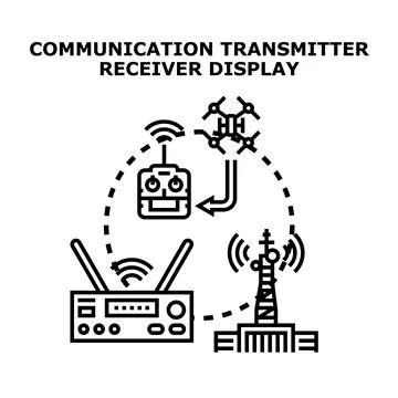 Communication transmitting and receiving information technology イラスト素材