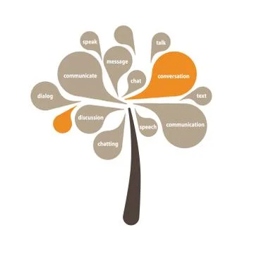 Communication tree Stock Illustration