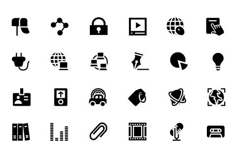 Communication Vector Icons Pack Stock Illustration