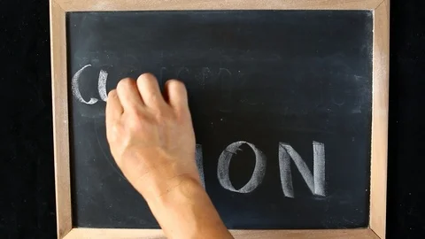 Communication word on backboard Stock Footage 96741795