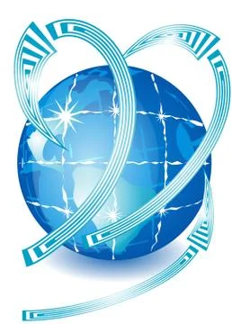 Communication world Stock Illustration