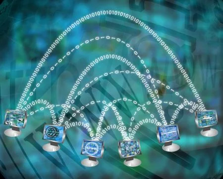 Communication in the world Illustration