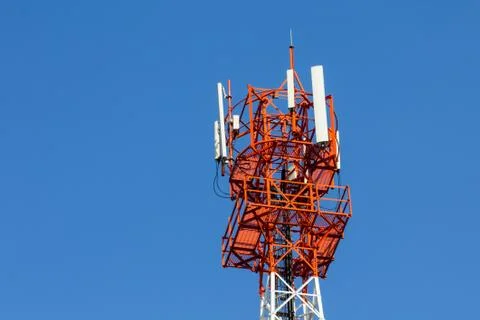 Communications antenna. Stock Photos