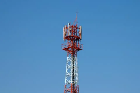Communications antenna. Stock Photos