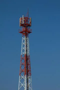 Communications antenna. Stock Photos