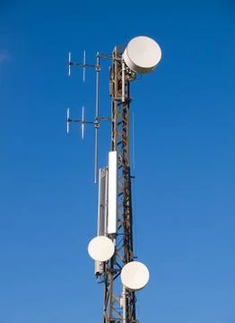 Communications antenna Stock Photos