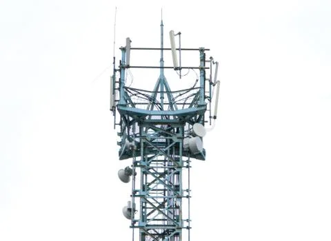 Communications antenna tower Stock Photos