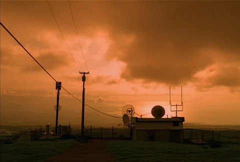 Communications Building NTSC Stock Footage 523766