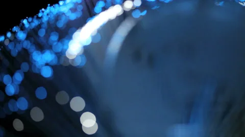 Communications fiber optics and globe Stock Footage 34347899