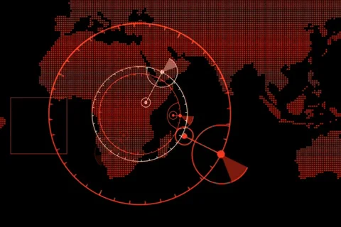 Communications HUD Stock Footage 32860018