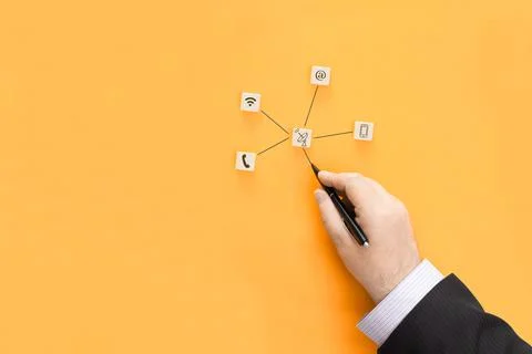 Communications in the modern world Stock Photos