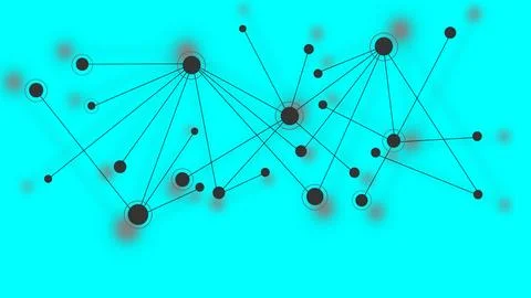 Communications network data process activity, data connect technology illus.. 스톡 일러스트