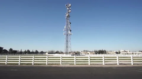 A Communications Tower Stock Footage 171244089