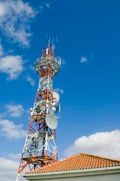 Communications tower Stock Photos